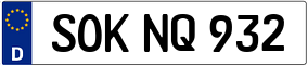 Trailer License Plate